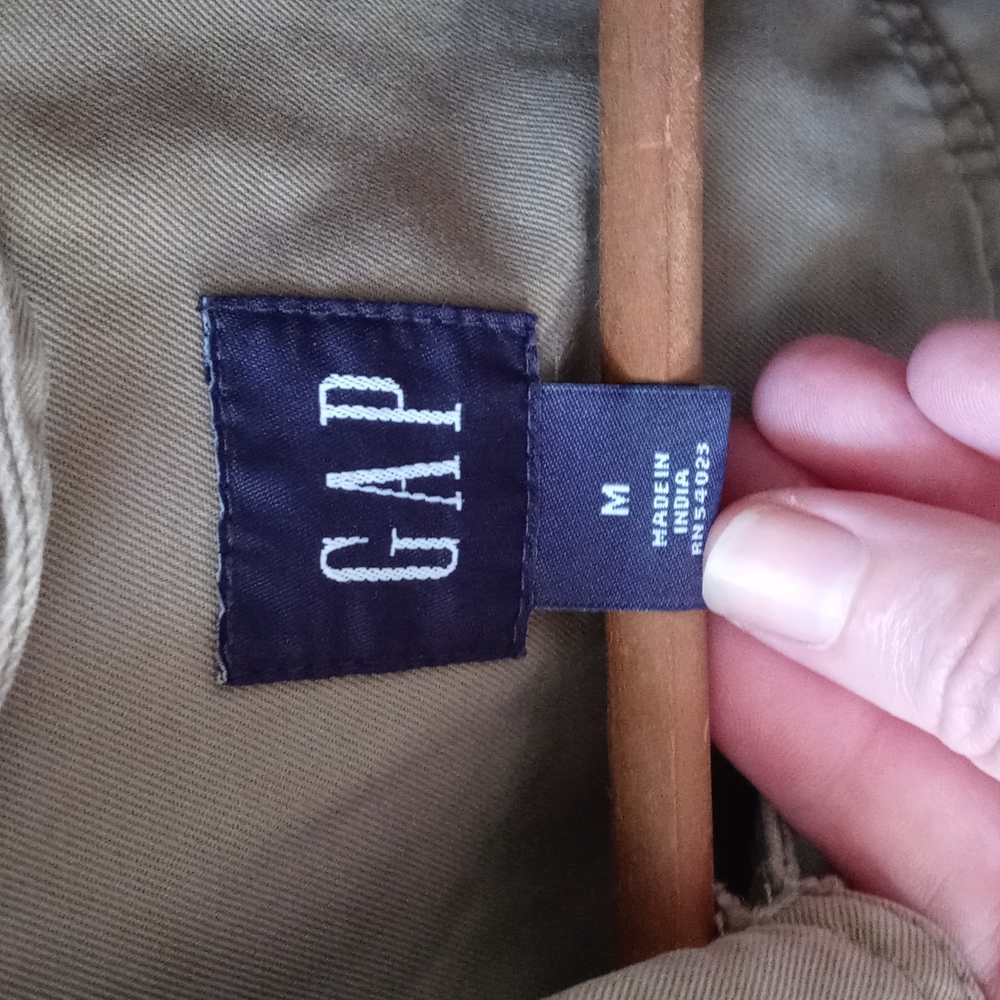 GAP Women's Green military coat M Medium - Picture 2 of 6